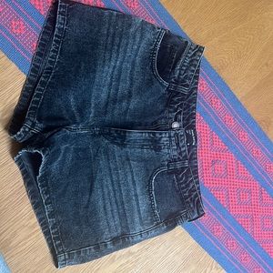 Black denim shorts FRANK & OAK